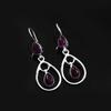Solid 925 Sterling Silver Amethyst Gemstone Handmade Designer Earring Women Dangle Earrings