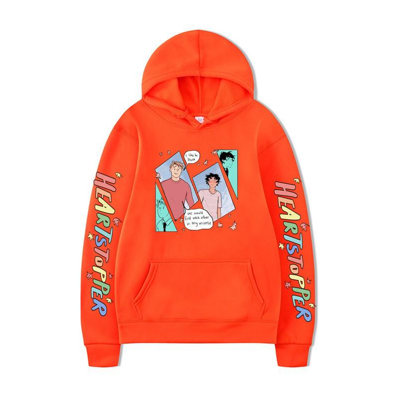 

Свободная толстовка с капюшоном Nick & Charlie Heartstopper - Осенне-зимняя коллекция Extra Extra Large оранжевый