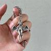 Trendy Silver Angel Character Necklace Durable Zinc Alloy Casual Decoration Use