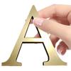 Gold English Letters Wall Stickers Wall Art Alphabet 10CM 3D Acrylic Mirror+EVA Numbers Ornaments DIY Wall Decals for Home Decor