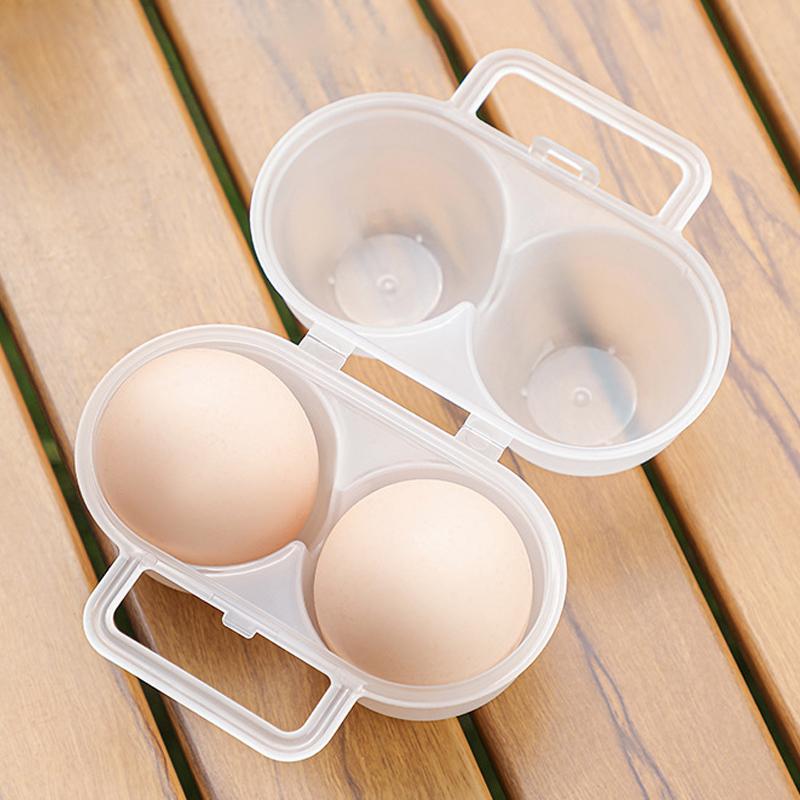 5/10Pcs 2-Cell Outdoor Portable Egg Box Plastictray Refrigerator Egg Storage Box Shock-Absorbing And Anti Drop