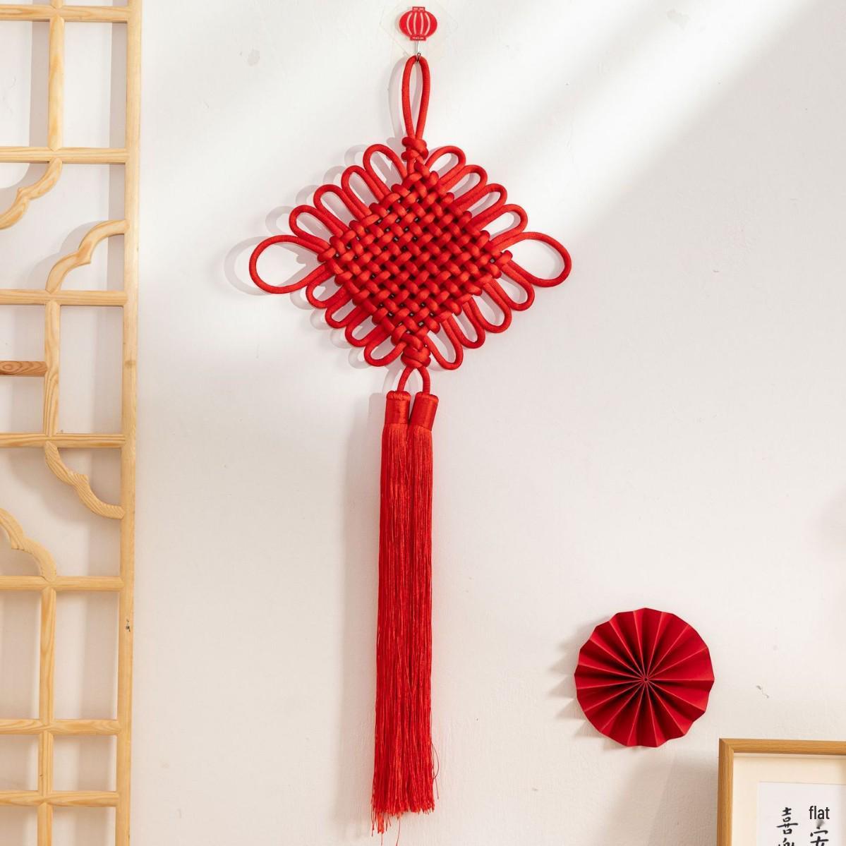 

Chinese Knot Wall Decor for Living Room - Perfect for Spring Festival, New Year, Weddings, and Housewarming Gifts