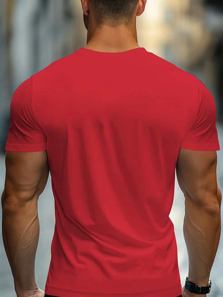 Men's 100% Cotton Casual Sports Loose Oversized Focus Print O-neck Short Sleeved T-shirt Tops Fashion Streetwear Cotton Clothing