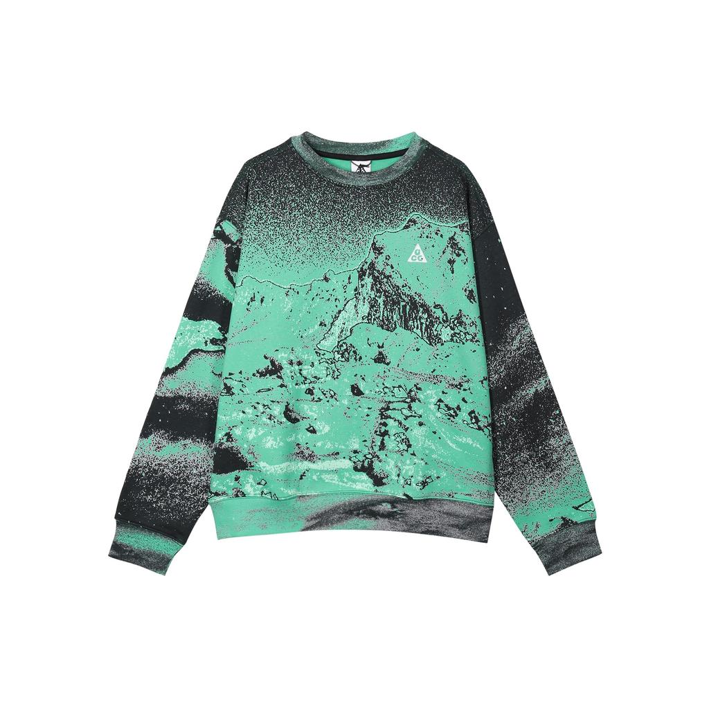 Nike Sweatshirts Unisex Green Crew Neck Moderate Regular DQ5792-369