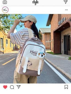 Rucksack im japanischen Stil, vielseitig, mit großem Fassungsvermögen für Mädchen der Mittelstufe und des Colleges