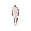 Asics Match Graphic Short Sleeve V-Neck Top Men Tops Gray 2041A245-100
