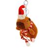 Cross Dressing Scarf Capybara Keychain PP Cotton Plush Animal Key Ring  Ornaments