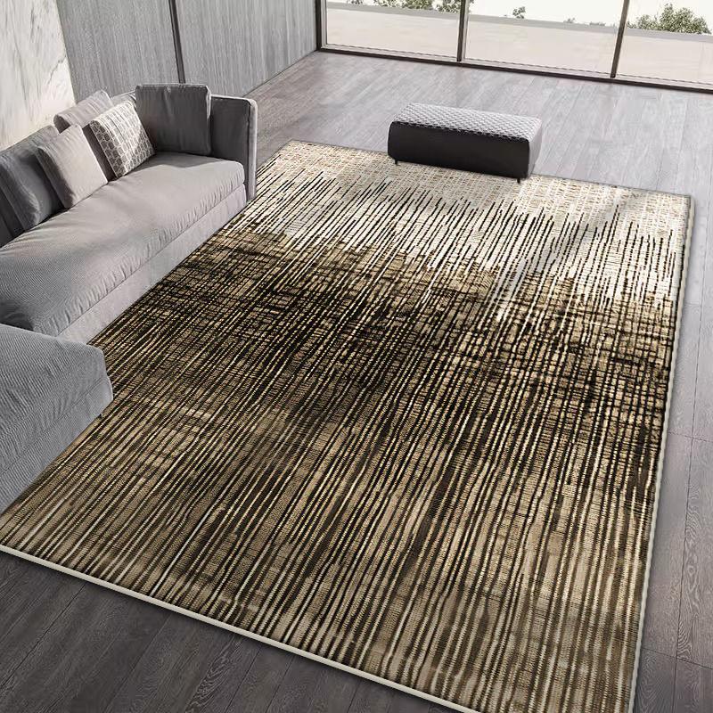 

Abstract Stripes Living Room Rug Easy Clean Home Decoration Non-slip Carpets for Bedroom Lounge Office Foldable Soft Floor Mat 3.9x5.9ft(120x180cm)