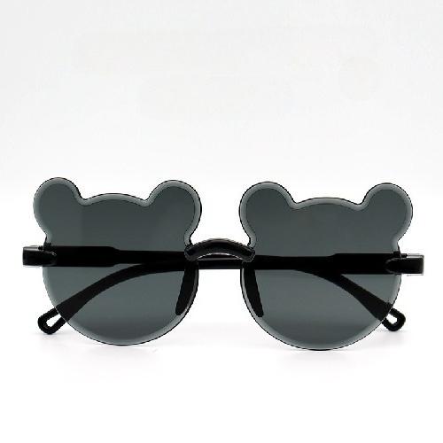 1Pc Outdoor Travel Skiing Sunglasses Cartoon Bear Sunglassess for Boy Girl Children Rimless Casual Sunglasses UV400 Fashionable