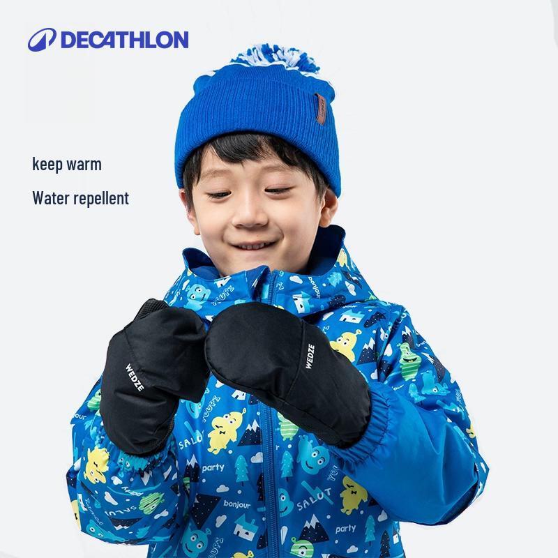 DECATHLON Kids  Warm Winter Ski Mittens