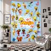Wall TapestryDie Biene Maja Art Hanging Cloth Decorative Background Cover for Room Decoration