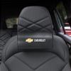 Car Seat Headrest Cushioning Carbon Leather Neck Pillow For Chevrolet Spark Captiva Cruze Malibu Equinox Trax Camaro Blazer