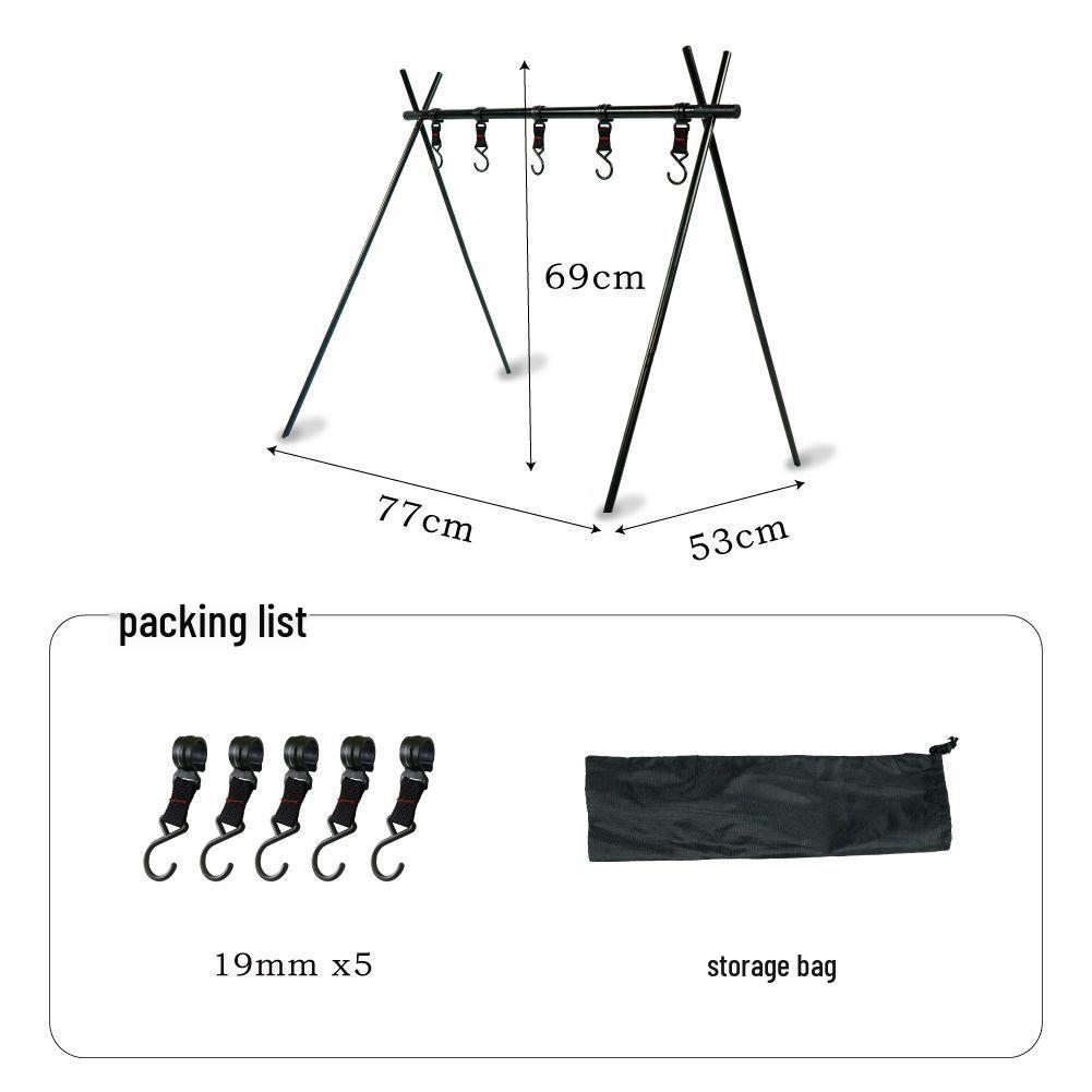 A1R Multi-functional Outdoor Camping Tripod Rack for Cookware & Drying