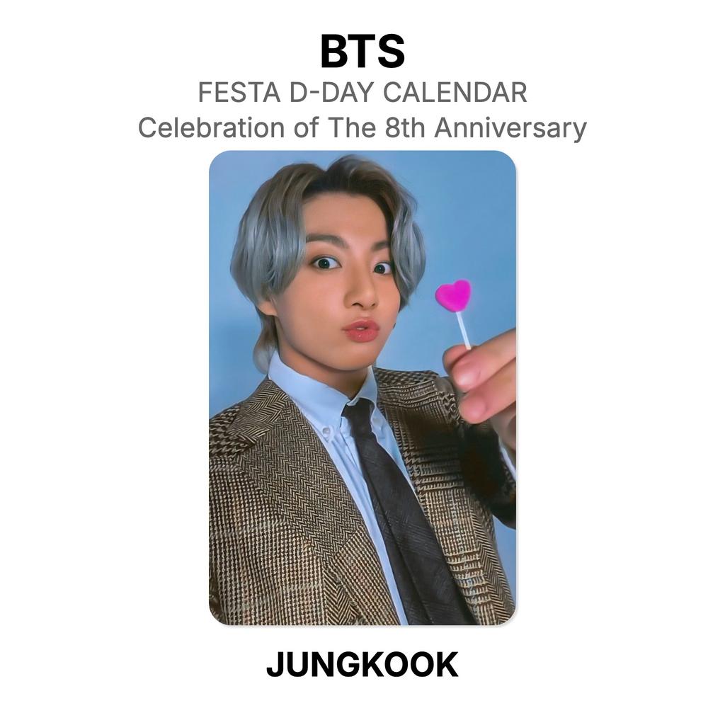 BTS CALENDARIO DEL D-DAY DELLA FESTA : Celebrazione dell'8° Anniversario Fotocarta Ufficiale