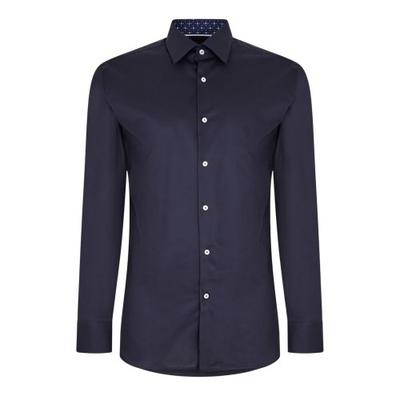 Camisa formal Oxford de manga larga para hombre