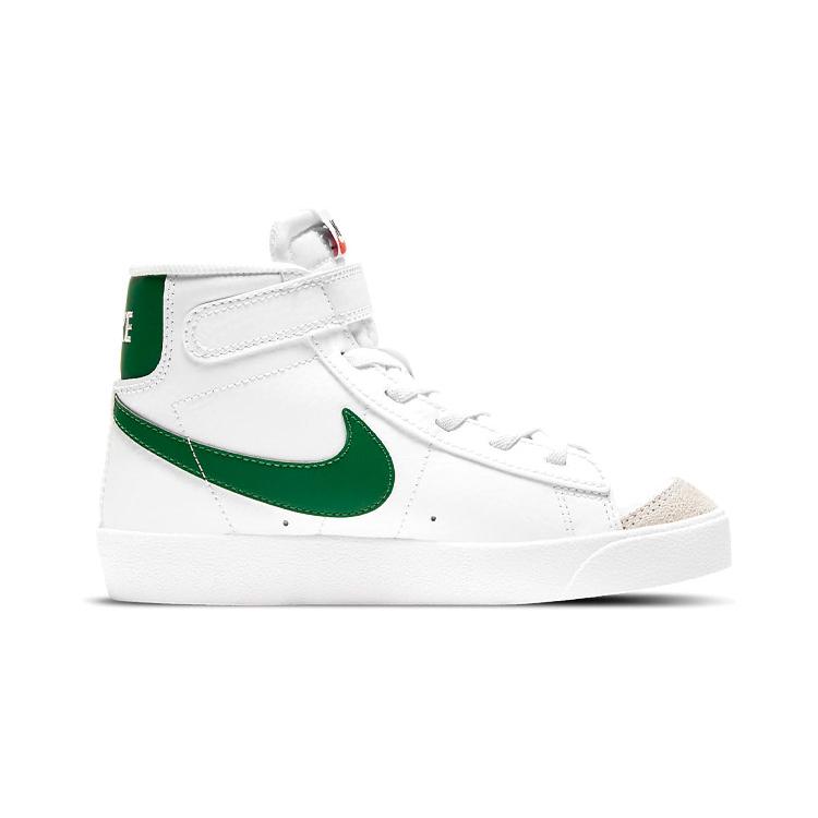 Nike Blazer Mid '77 PreSchool 'White Pine Green' (Unisex) White / Pine Green / Black / Pine Green Kids' Skateboarding Shoes DA4087 115