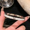 Starry Sky Silver Titanium Steel Bracelet for Women - High-End, Versatile, Full Diamond, Non-Fading Fashion Accessory