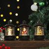 Weihnachts-Retro-Dekorationsartikel, Weihnachts-Windlaternen, Handgehaltene Wassertragende Flachlampe mit Weihnachtsmann, Leuchtband, Musikgeschenk-Ornamente