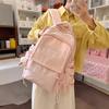 Schoolbag Macaron High-value Large-capacity Student Schoolbag Women's Short-distance Travel Backpack Trendy Versatile Fashion Backpack