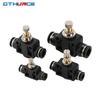 Black Pneumatic Fitting Pipe Connector Quick Release Coupling 4mm 6mm 8mm 10mm 12mm PU PV PE HVFF PY Tube Connectors Fuel System Fittings7