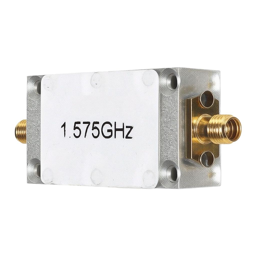 1575M SAW Filter 1.575GHZ Bandpass Oscillograph for Acoustic Wave Filter Aluminium Housing Less Than 0.2W Input Power