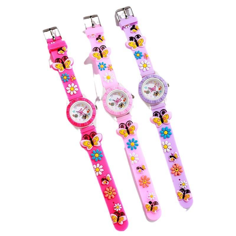 Cute Cartoon Children'S Watch Silicone Three-Dimensional Pattern Primary School Student Watch Quartz Watch Boys And Girls Gifts