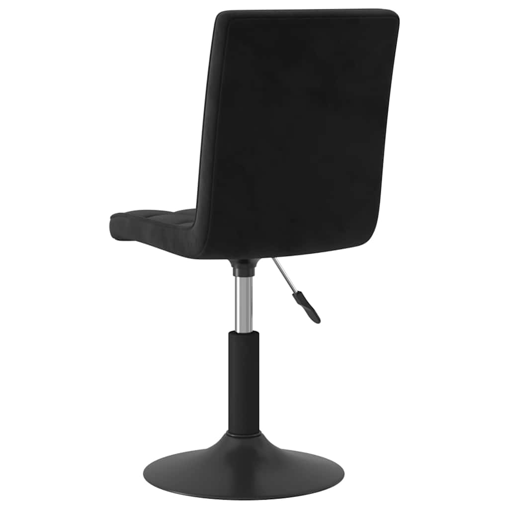 Vidaxl Swivel Dining Chairs, 4 Pcs, Black, Upholstered In Velvet
