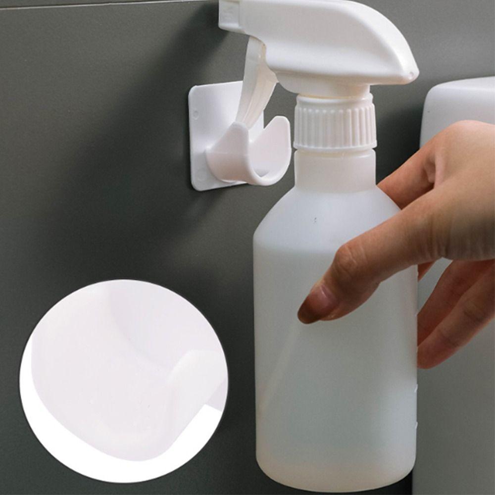 4 Pcs ABS Self Adhesive Curtain Rod Holders No Drilling Curtain Rod Holder  Kitchen