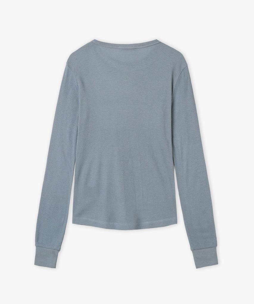 38COMEONCOMMON Waffle Slim Long Sleeve (Powder Blue)