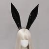 Leather Rabbit Ears Headband Handmade Sexy Bunny Ears Hairband Easter Halloween Cosplay Props Theme Hair Accessories