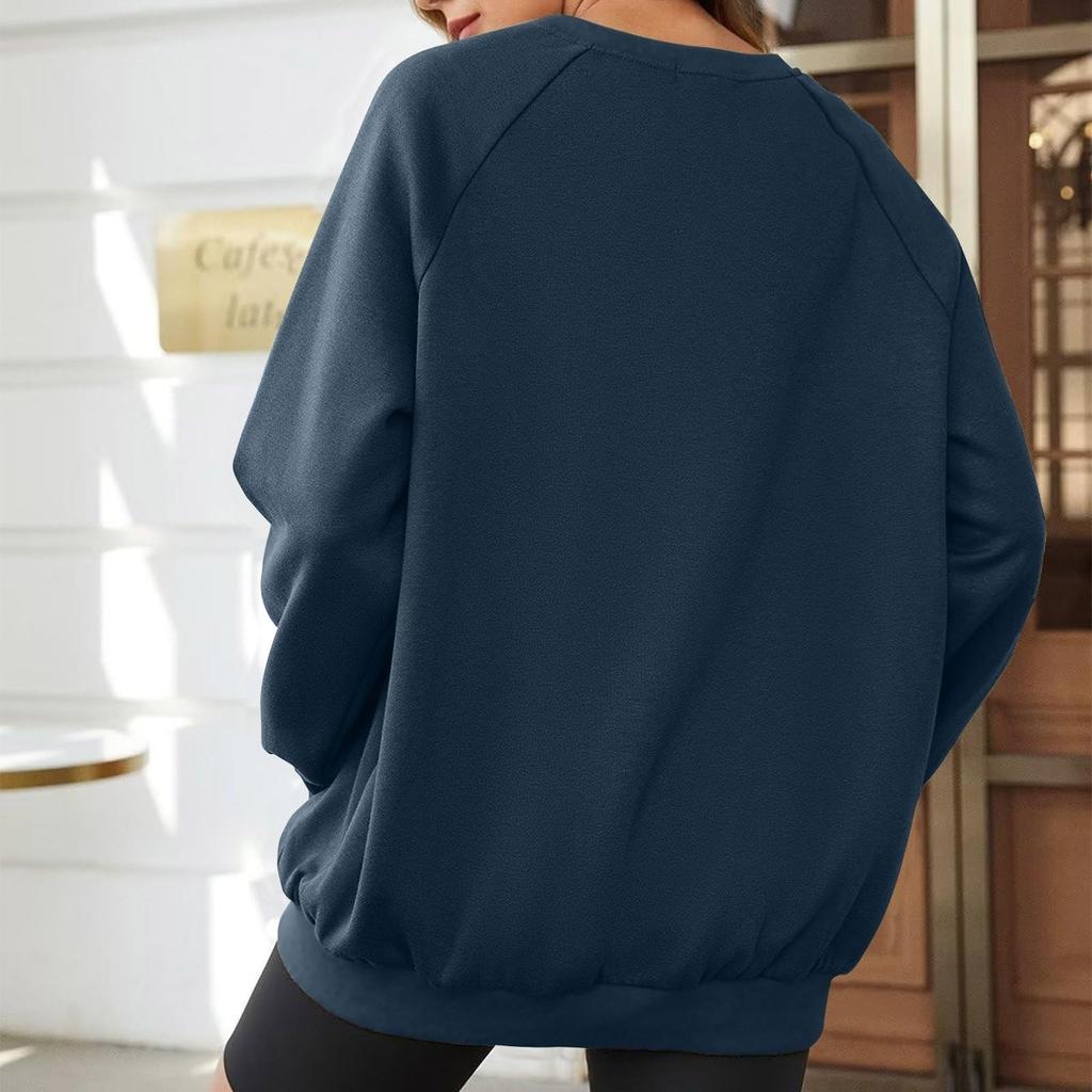 Kadın Büyük Boy Kapşonlular Polar Sweatshirtler Uzun Kollu Kazaklar Kazak Sonbahar Giysileri