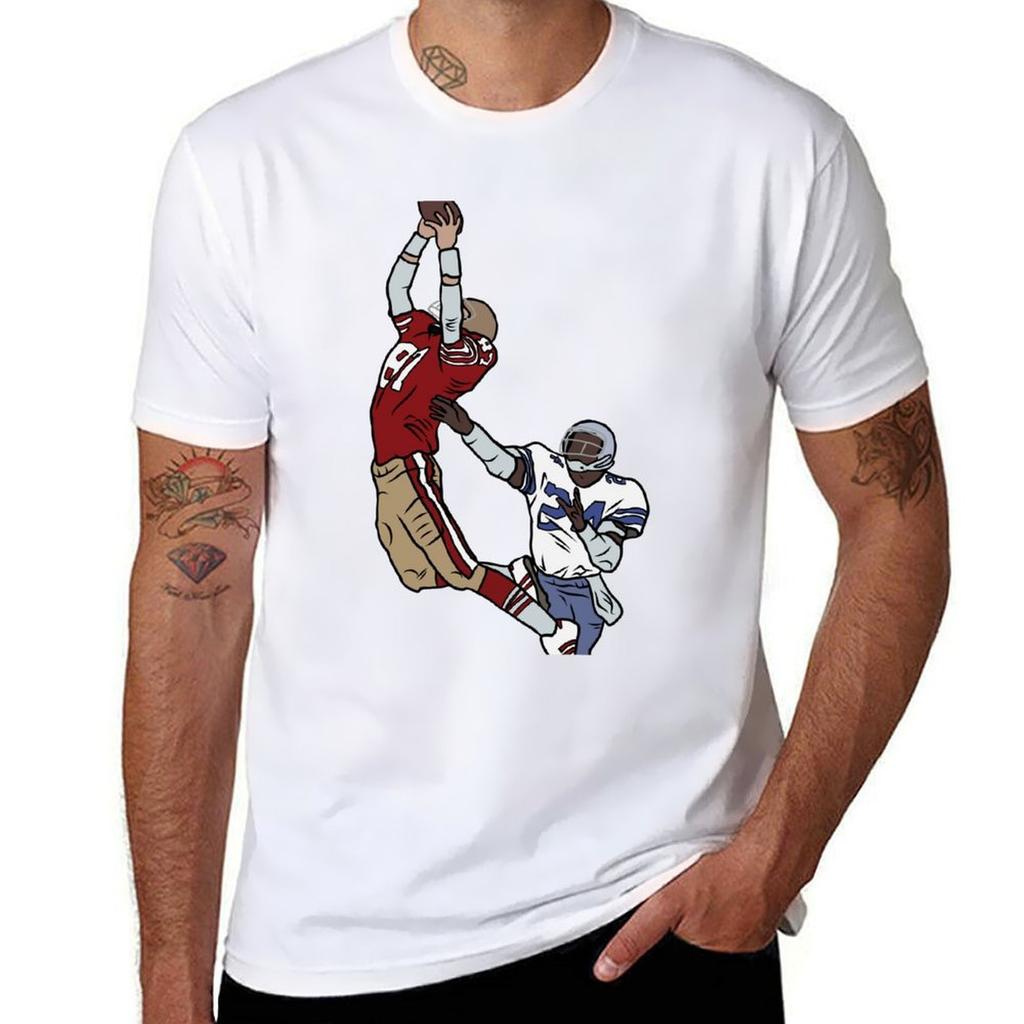 Dwight Clark The Catch Tshirt Large Size Short Sleeve Tshirt