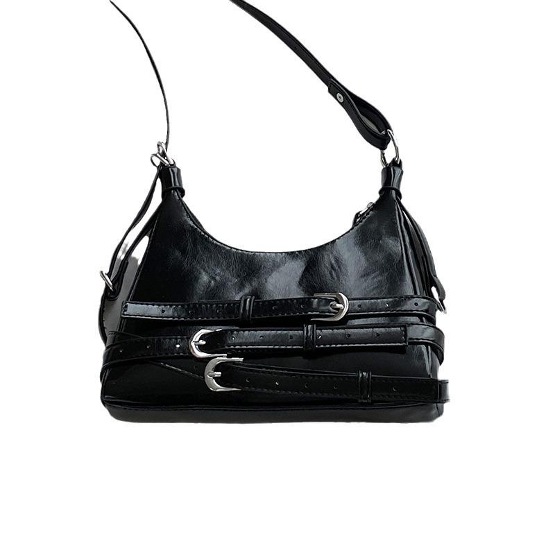 Niche Texture Women's Small Bag 2025 New Simple Red Underarm Bag Versatile Shoulder Crossbody Bag