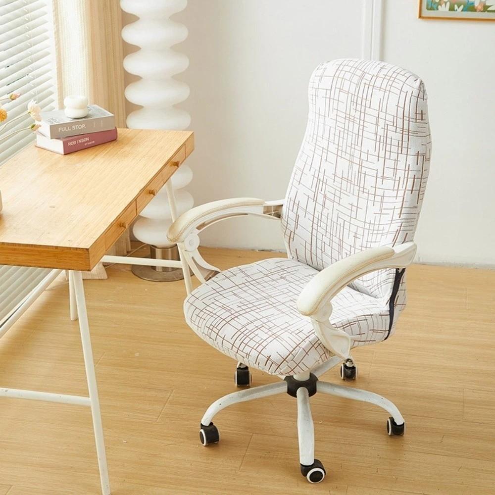 

Fashion High Back Dining Chair Cover Stretch Jacquard Slipcover Stretch Chair Cover Elastic Spandex Jacquard Chair Cover Kitchen