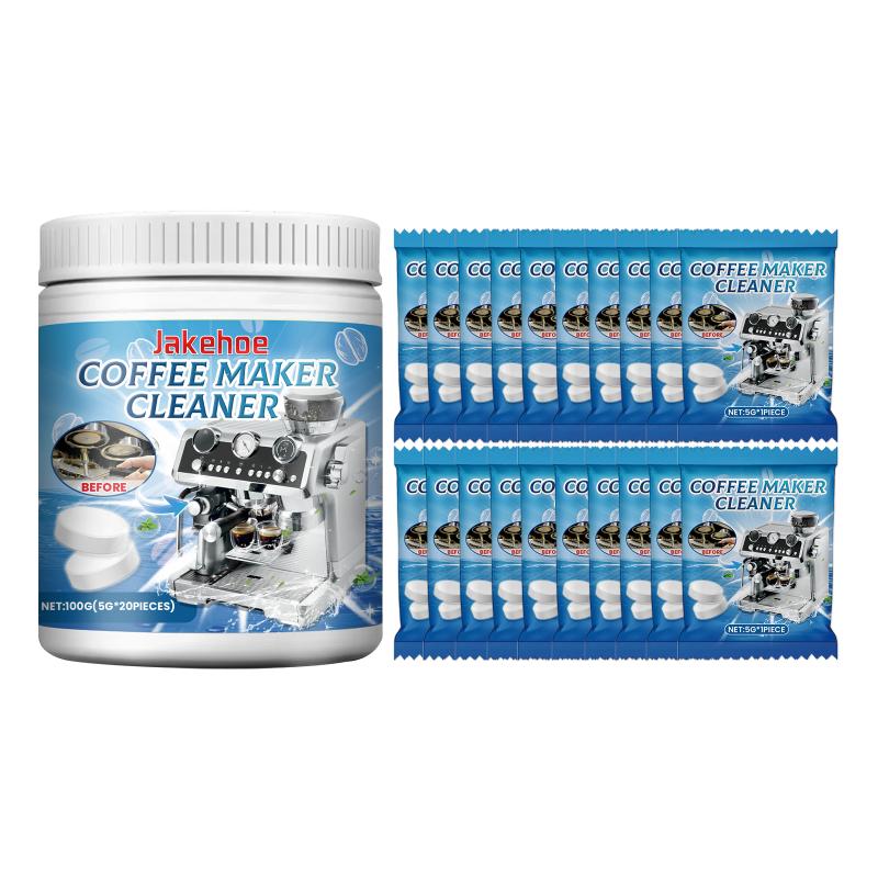Coffee Maker Cleaning Tablets for Brew Head and Filter Pipeline Protects Machine Health Perfect for Espresso and Drip Makers