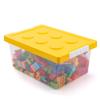 Transparent Large Lego Storage Box with Lid - Children's Toy Organizer