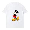 Summer New Cartoon Disney Mickey Mouse Print Couple T-shirt For Men Women Short-sleeved O-neck Tees Casual Sports Oversized  Top