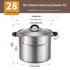 Meichu 304 Stainless Steel Universal 2-Layer Steamer & Soup Pot