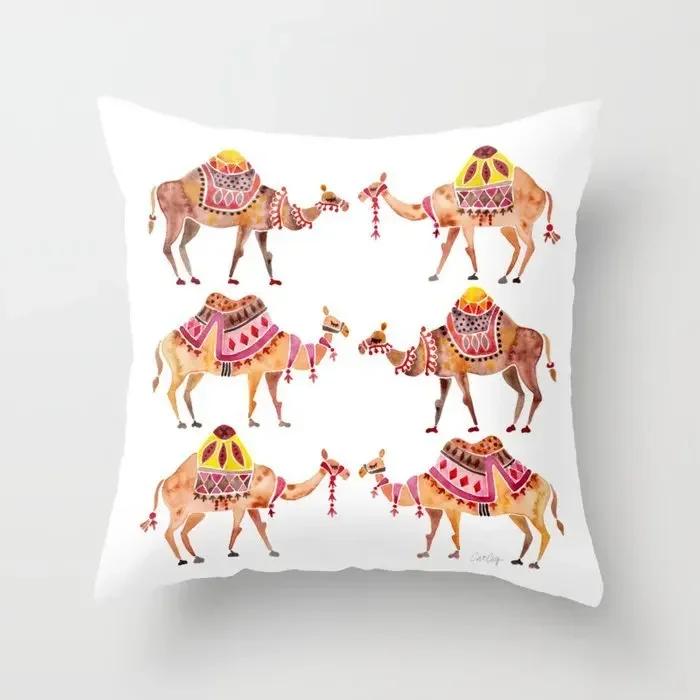 Persian Turkish Carpet Pattern Pillowcase Persian Cushion Case Home Decorative Lumbar Pillow Cover Sofa Car Cushion Cover Decor