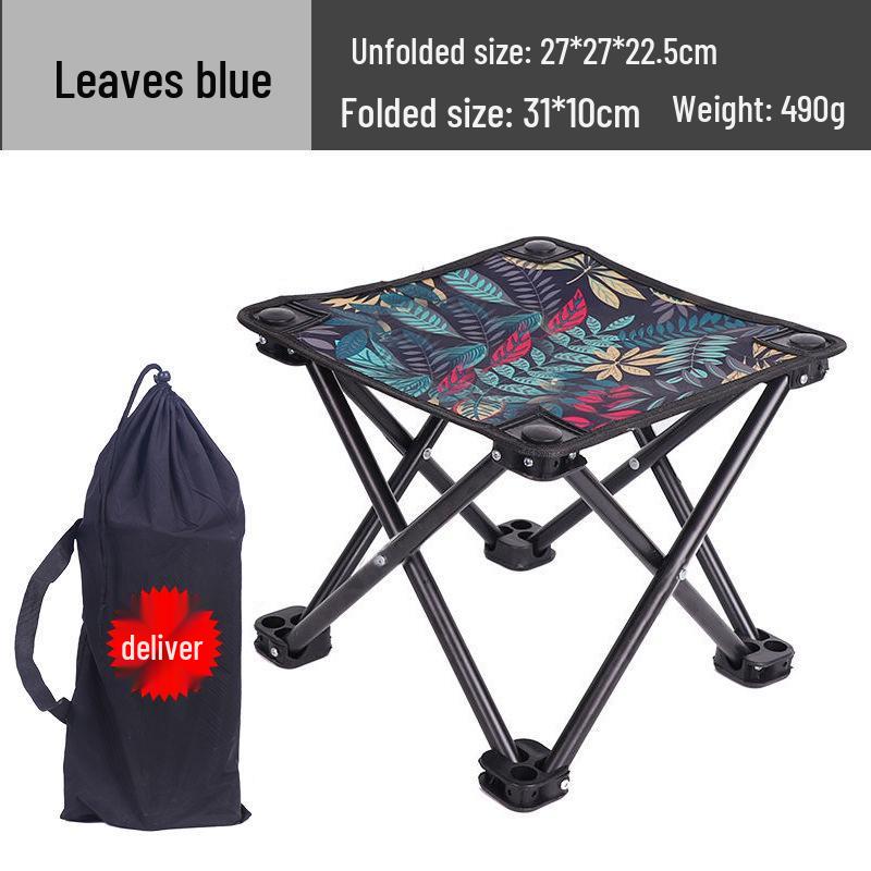 Portable Outdoor Folding Stool for Fishing, Sketching, and Picnics