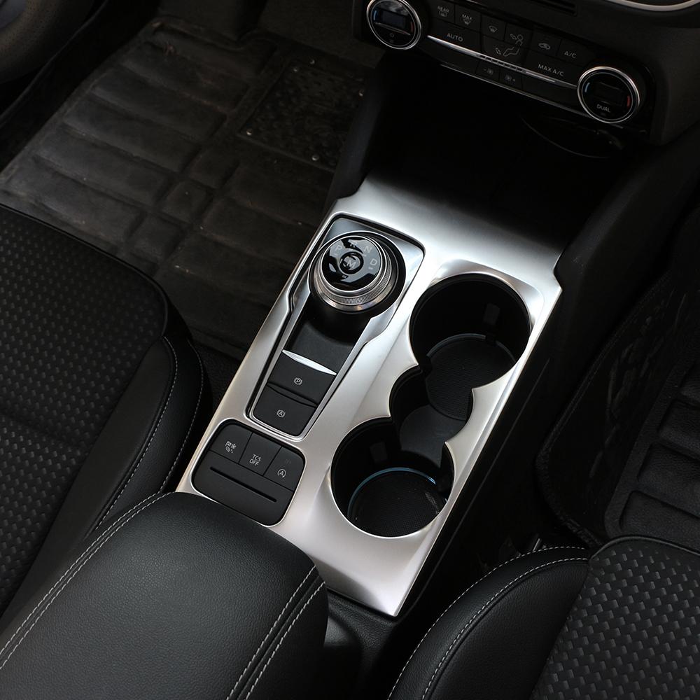 Car Stainless Steel Center Control Panel Gear Shift Box Frame Cover Protection Trim for Ford Focus 2019 2020 AT LHD