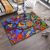Colorful Tree of Life Pattern Carpet with Birds and Floral Design Suitable for Use As an Anti-slip for Living Room Bedroom Sofas