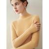 Kangsai Ni Women's Cashmere Slim-Fit Half-High Neck Sweater - 100% Pure Cashmere Knit Base Layer