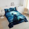 3D Mermaid Comforter Set Queen SizeSea Moon Starry Sky Bedding Set Kids Boys Girls Room DecorLuxury Fashion Soft Microfiber