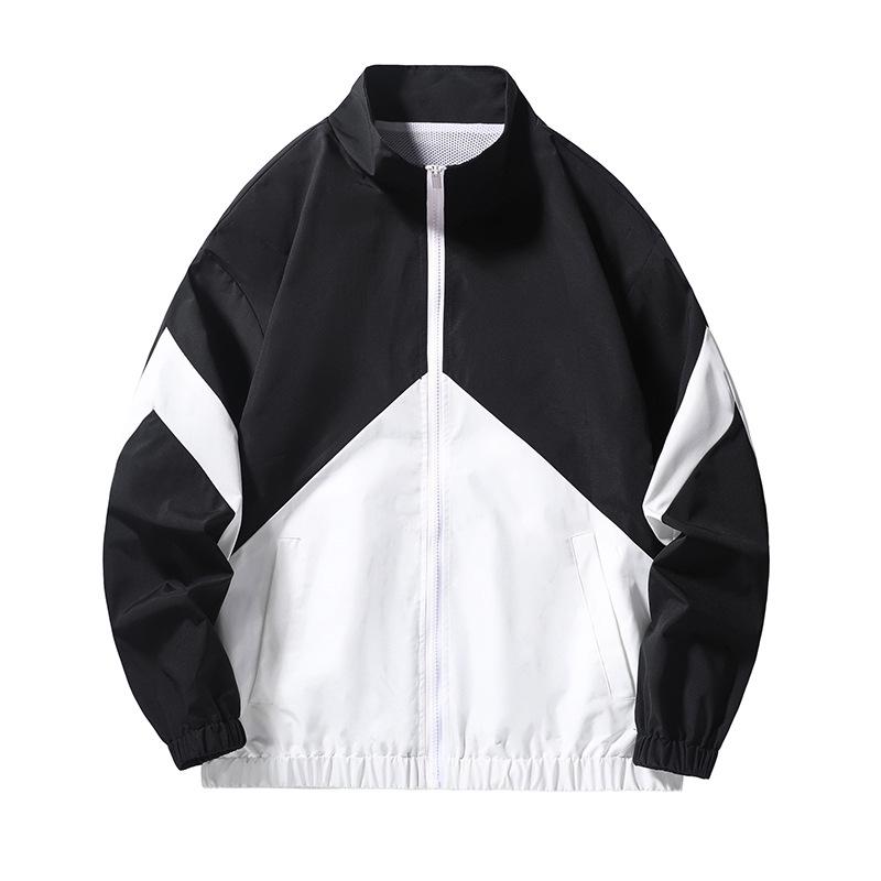 2024 Men's Stand-Up Collar Jacket - Casual Spring/Autumn Outerwear for Young Men