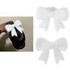 2Pcs Nonslip Silicone Bowknot Headphone Accessories Secure Running Gym Activities Comfortable Wear Decoration Gift