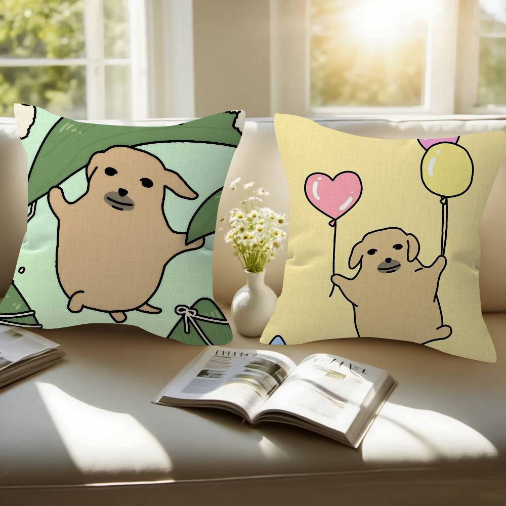 Funny Anime Meme N-Nudaeng Dog Personalized Pillow Dust Cover Bedroom Kids Party Decoration Pillowcase Birthday Children Gift