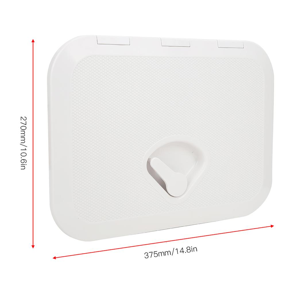 270x375mm ABS Yacht Window Observation Hole Deck Lid  Accessory White