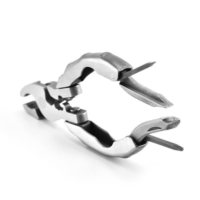 Multifunction Outdoor Pliers Folding Plier Mini Stainless Steel Folding  Screwdriver Portable Camping Tools Hiking Accessories
