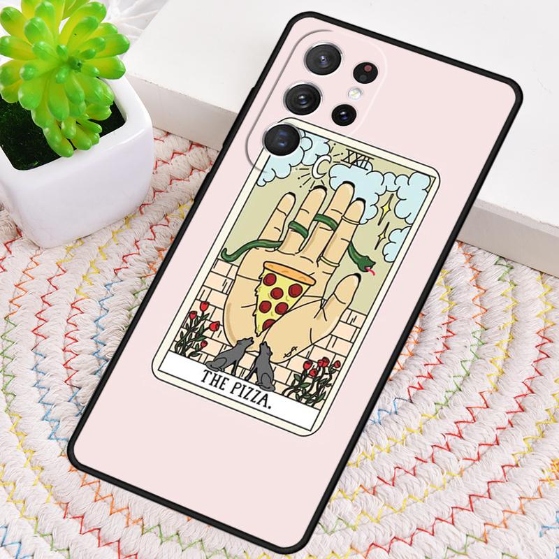 CAKE COFFEE The Boba Tarot Card Phone Case for Samsung Galaxy Note 10 Pro S26 Ultra S23 S24 FE S25 S21 S22 PLUS Shockproof Cove
